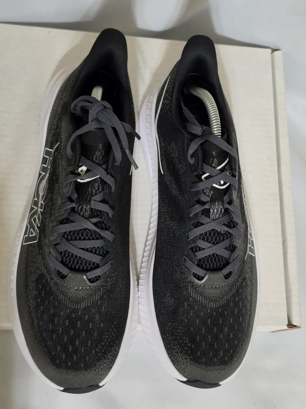 HOKA Mach 6 Wide 'Black White' US Men Size 10.5D (NWOT)